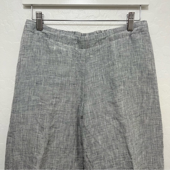 Goddess Gear Cropped Wide Leg Organic Linen Pants Size Small - Picture 2 of 10